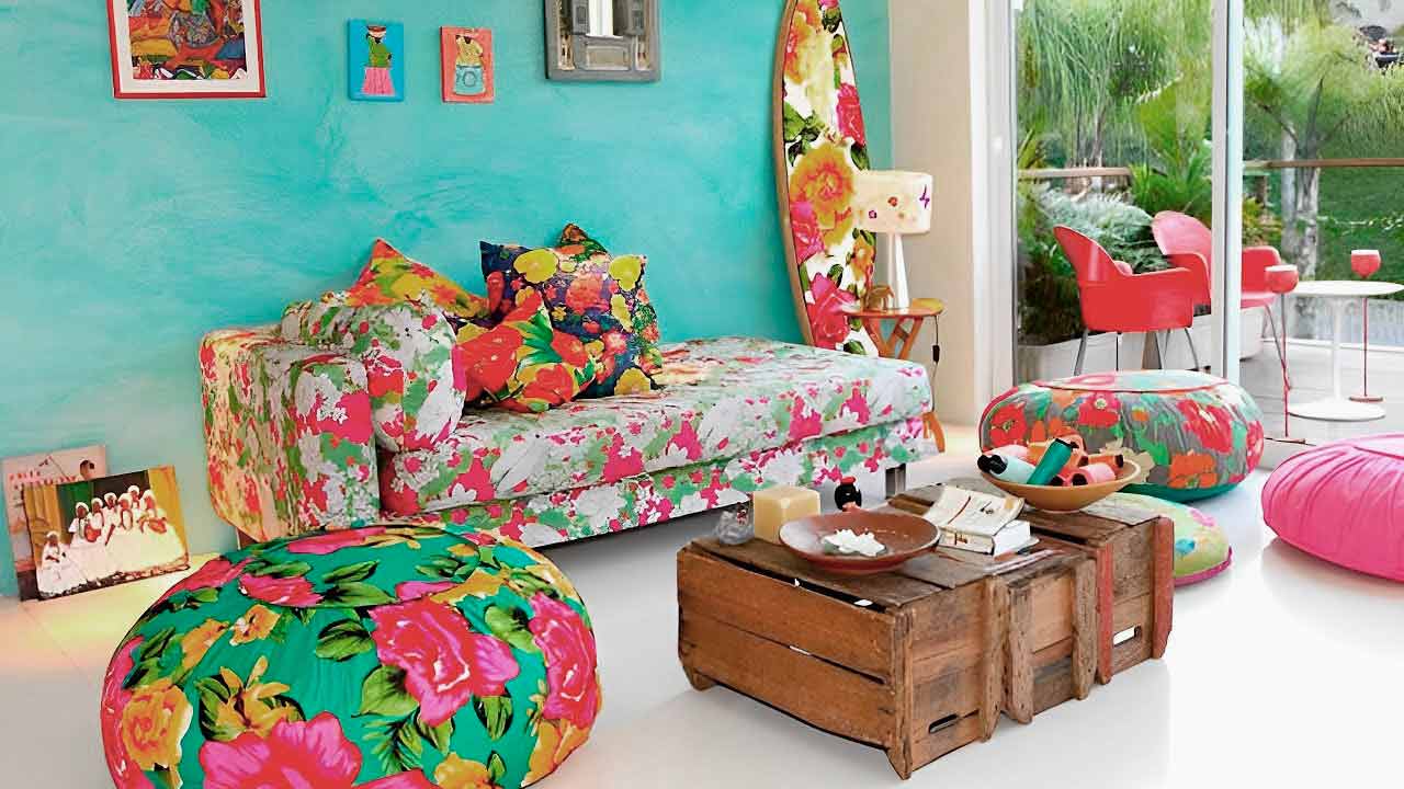 decoración con chita brasileña